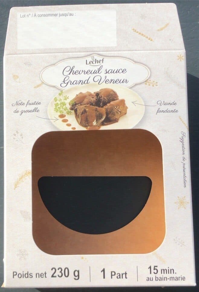 Lechef Chevreuil Sauce Grand Veneur packshot