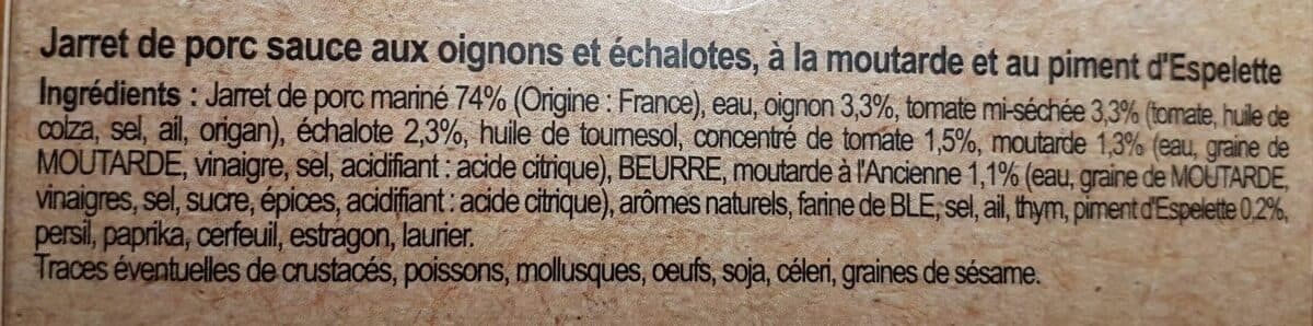 Open Food Facts Jarret de porc à la diable packshot
