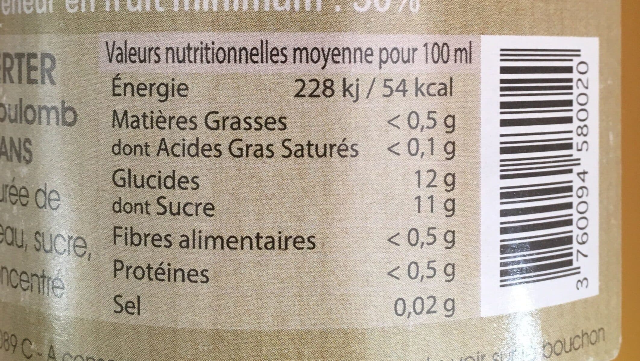 Les Delices de Nais Nectar de nectarine packshot