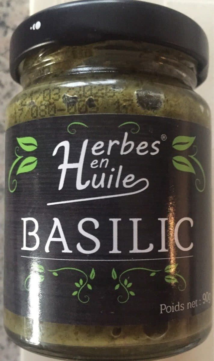 Open Food Facts Herbes en huile Basilic packshot