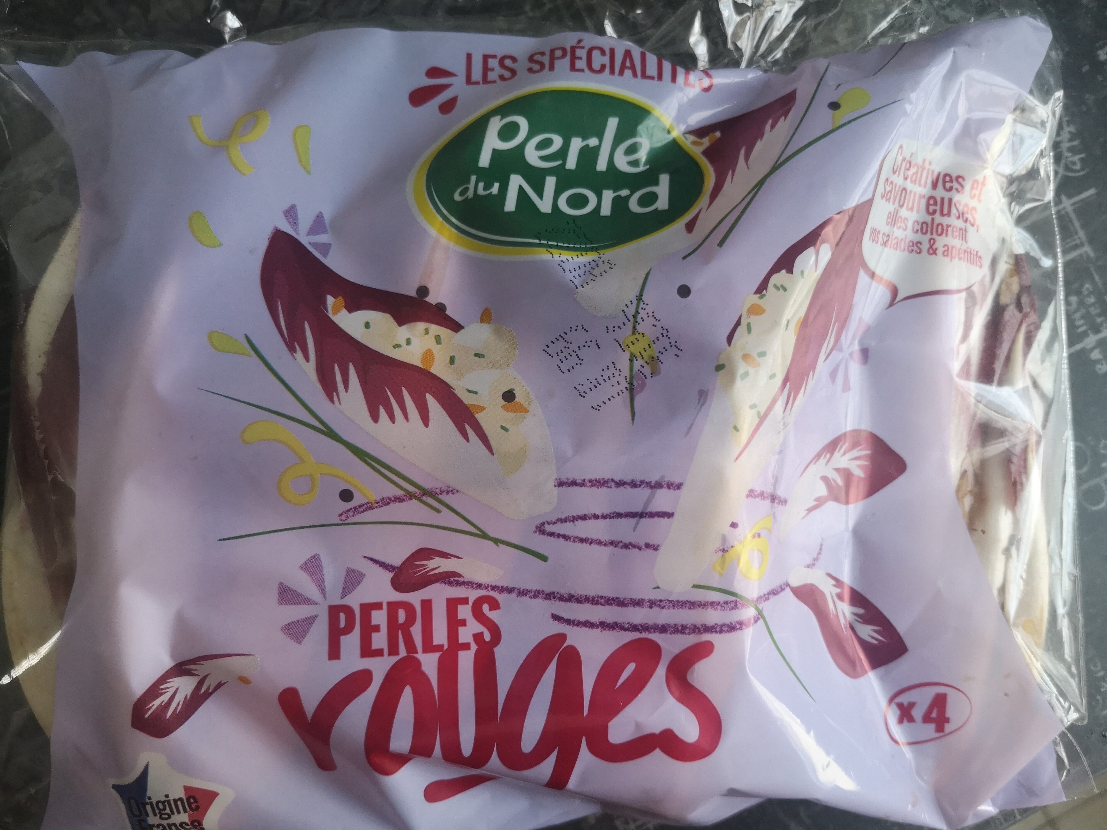 Perle Du Nord Endives Rouge Perles Du Nord, Spécial Salade x4 packshot