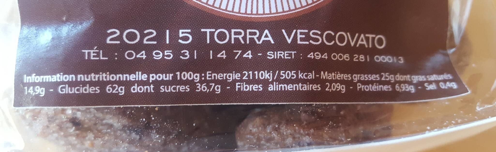 Marioni Biscuiterie Canistrelli Chocolat packshot