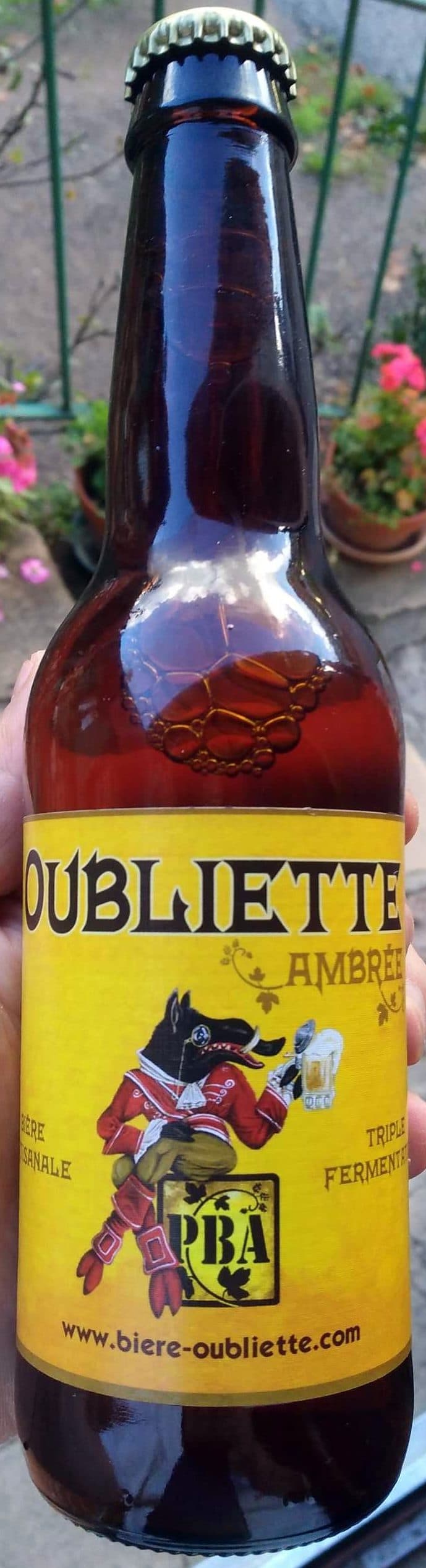 PBA Oubliette ambrée packshot