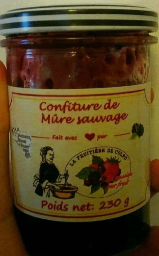La Fruitière de Colpo Confiture de mûre sauvage packshot