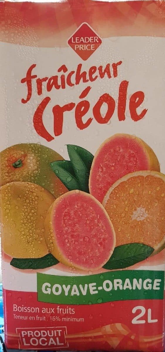Leader Price Fraîcheur créole Goyave Orange 2L packshot