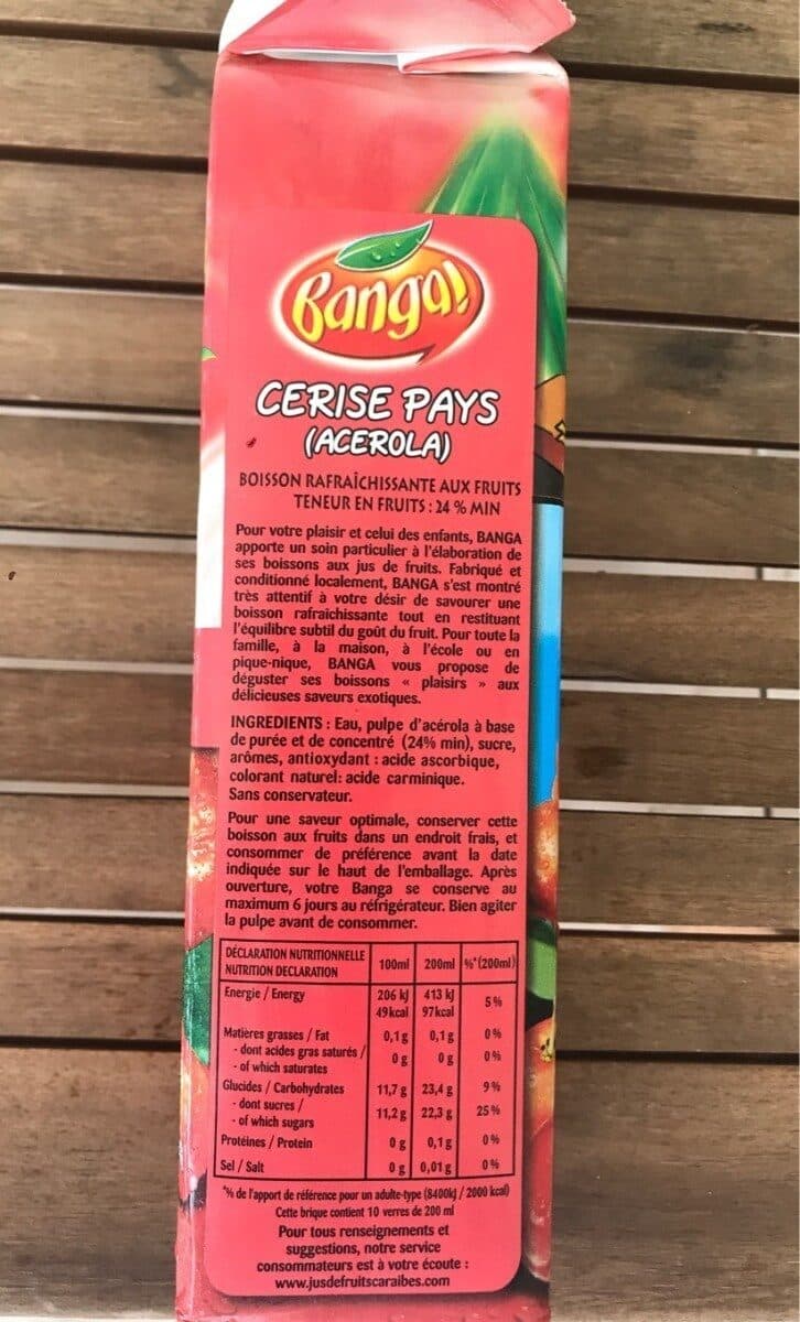 BANGA! Cerise Pays (Acerola) packshot