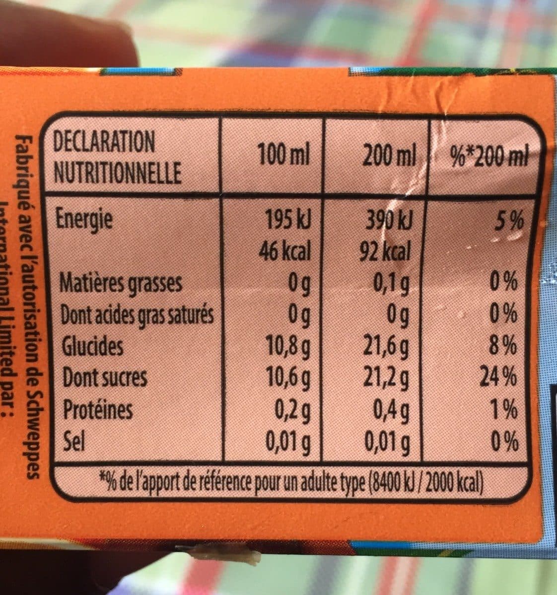 Open Food Facts Jus d orange packshot