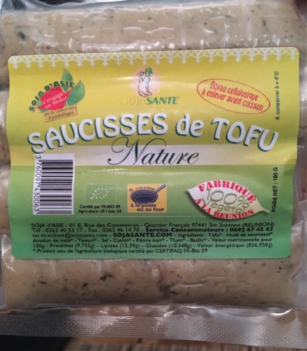 Open Food Facts Saucisses de tofu packshot