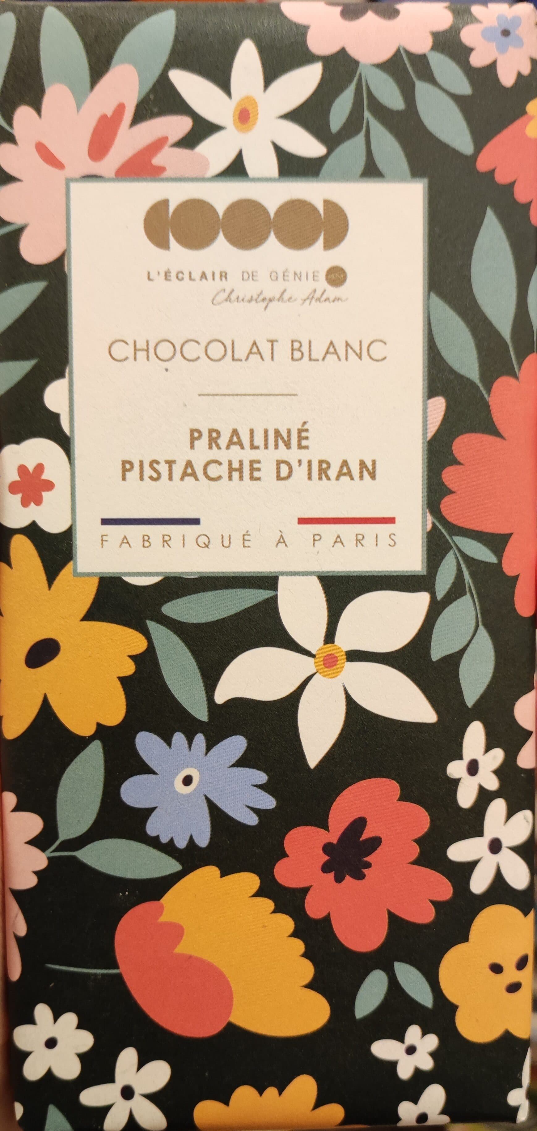 L'Eclair de Génie Chocolat blanc praliné pistache d'Iran packshot