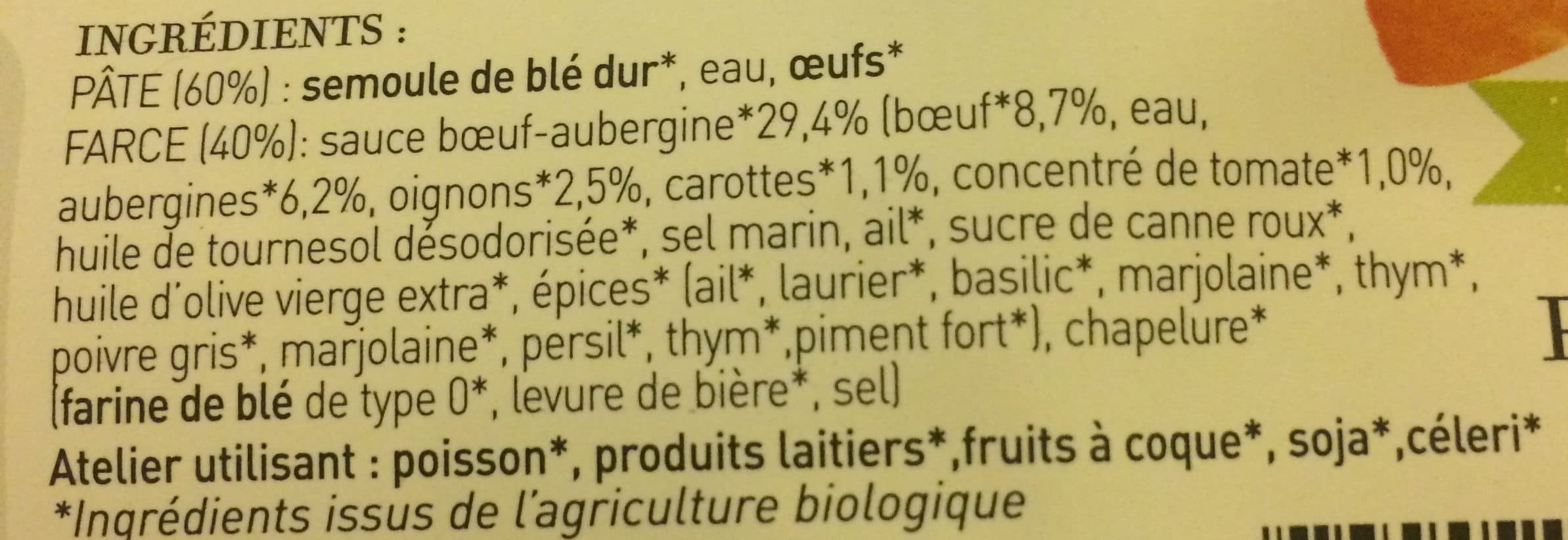 Coquelicot Provence Ravioli Bœuf français et petits légumes packshot