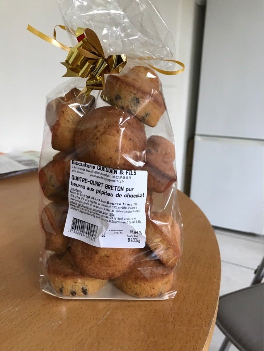 Biscuiterie Gueguen & Fils Quatre-Quarts Breton Pur Beurre aux Pépites de Chocolat packshot