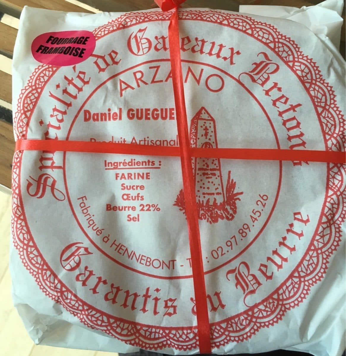 Biscuiterie Gueguen Gâteau Breton à la Framboise packshot