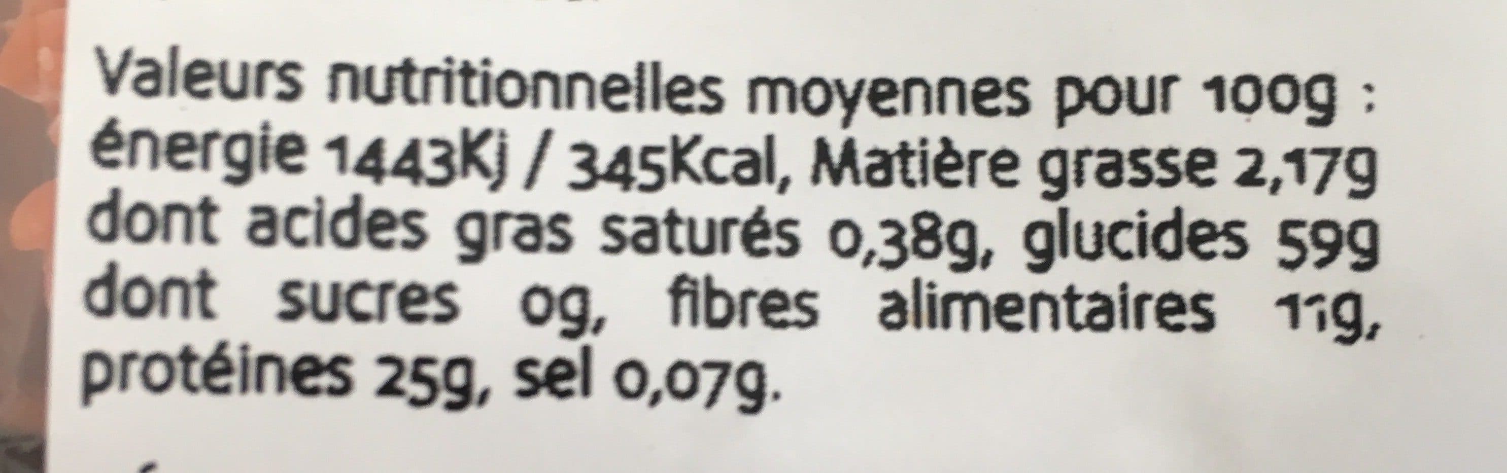 Open Food Facts Torsades lentilles corail packshot