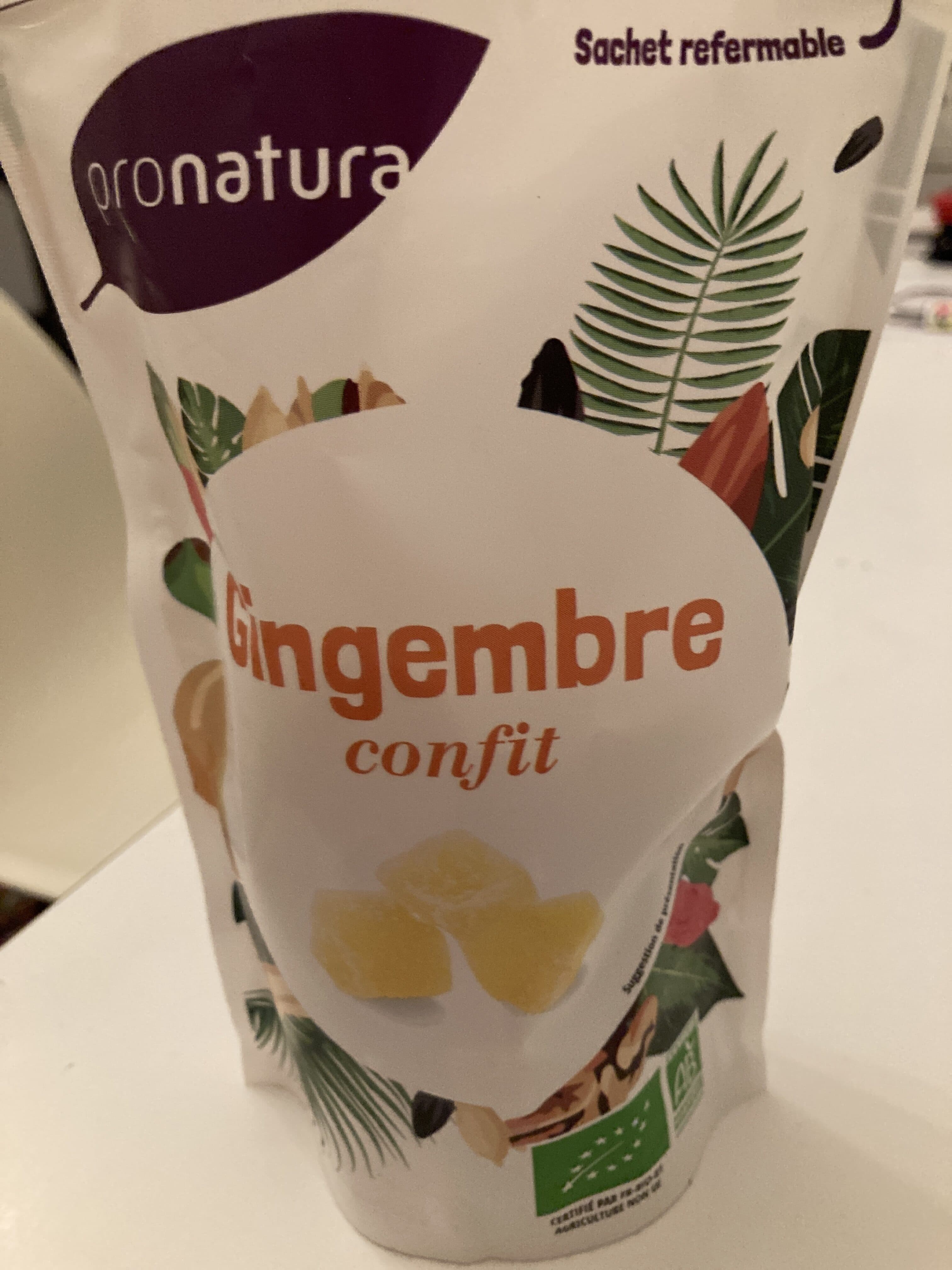 Pronatura Gingembre confit packshot