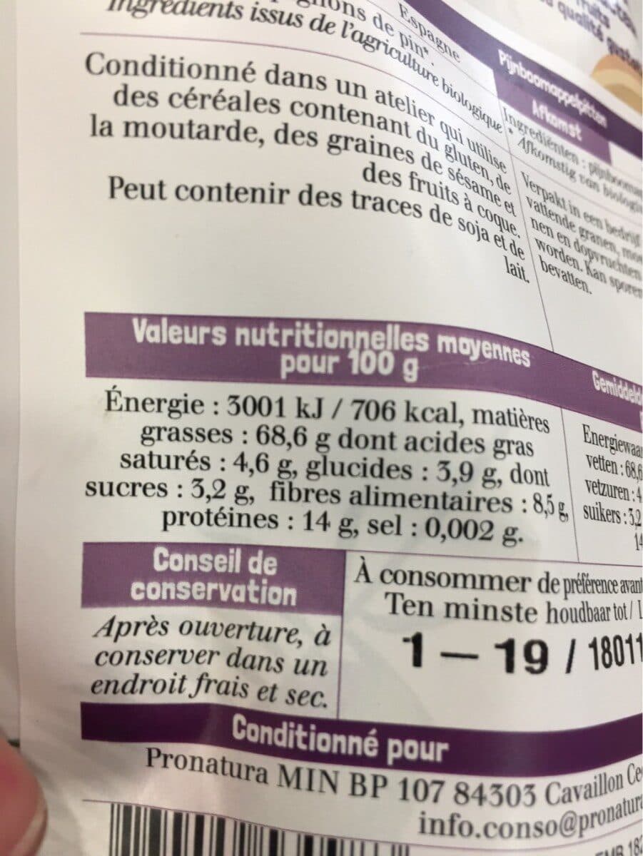 Pronatura Pignons De Pin packshot
