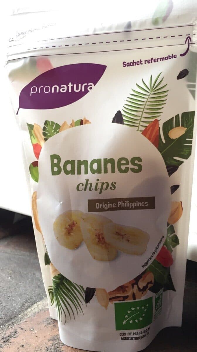 Pronatura Bananes chips packshot