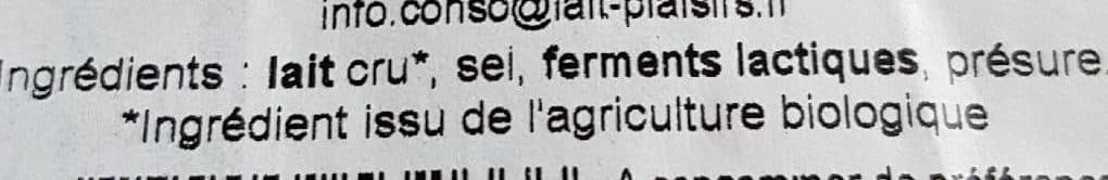 Lait plaisirs Petit Reblochon bio de Savoie au lait cru packshot