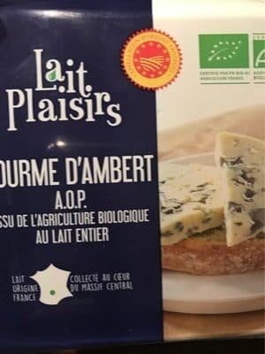 Lait plaisirs Fourme d'Ambert packshot
