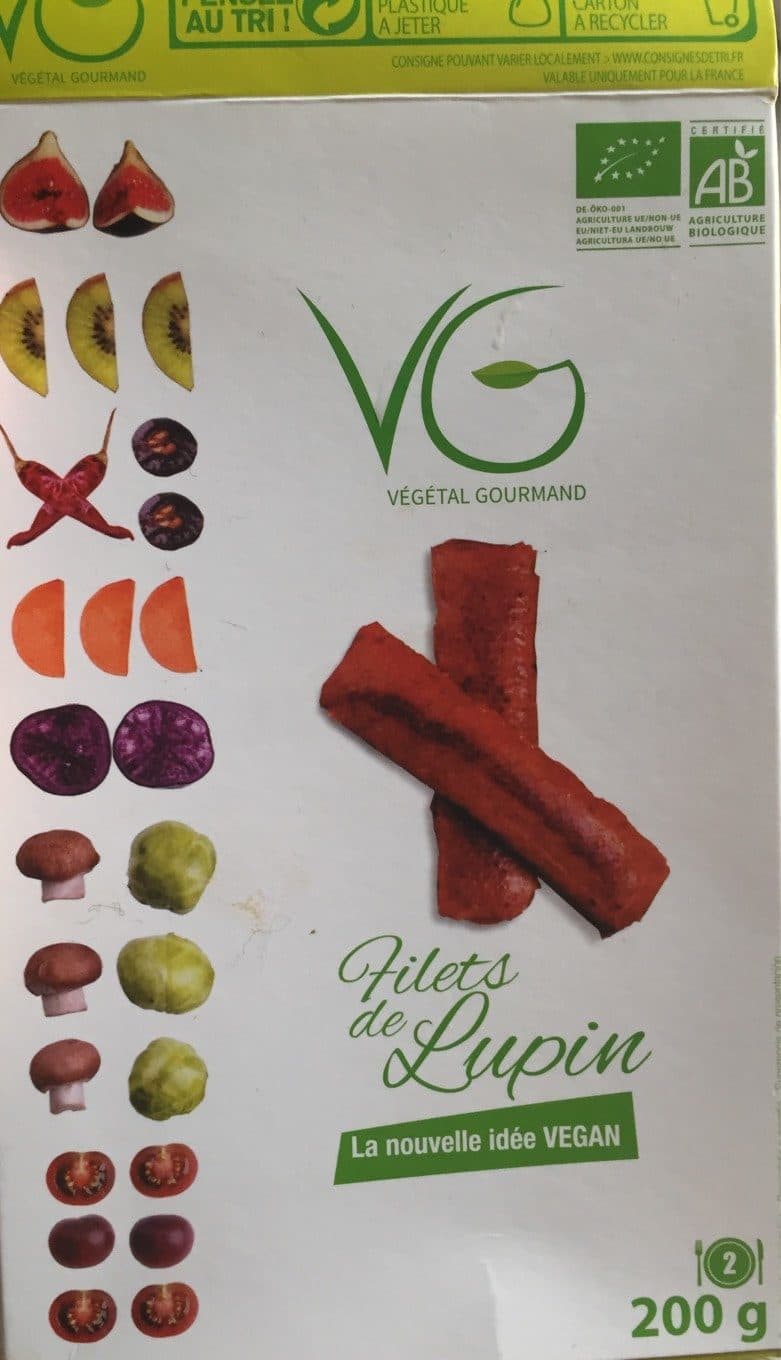 Vegetal Gourmand Filets nature au lupin packshot