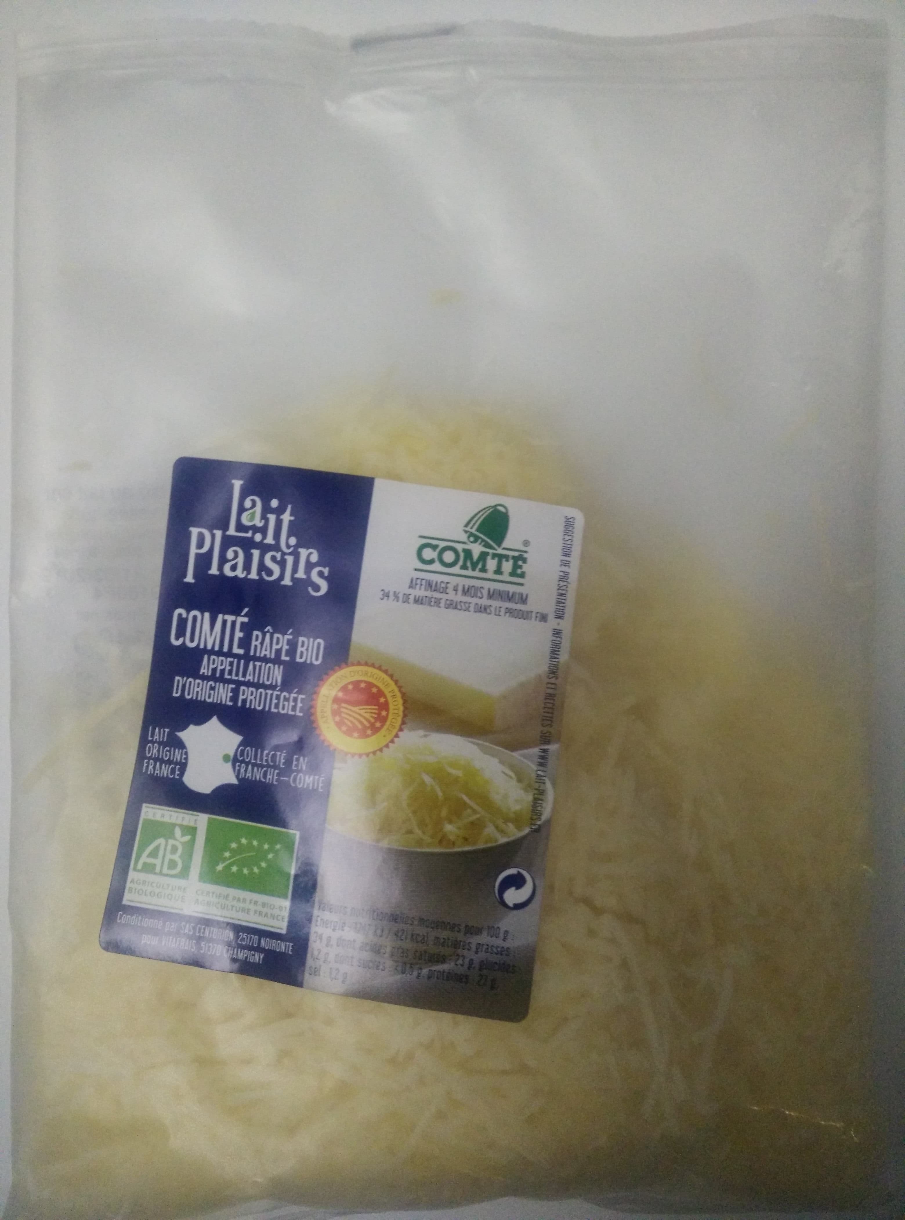 COMTÉ Lait plaisirs - Comté râpé bio packshot
