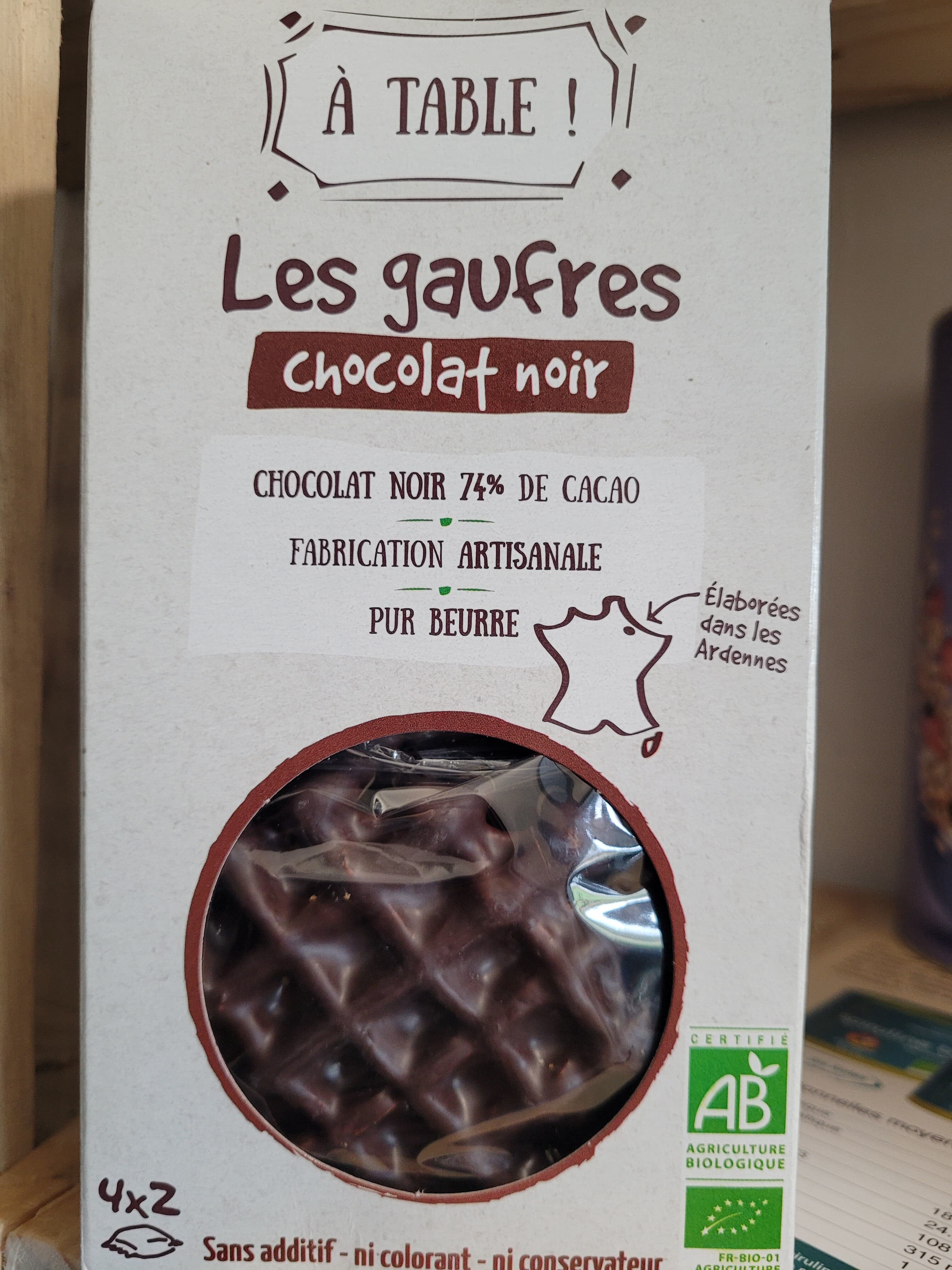 A Table Gaufres Chocolat Noir packshot
