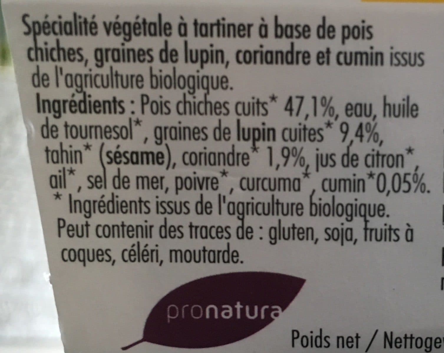 Pronatura Delice de pois chiches packshot
