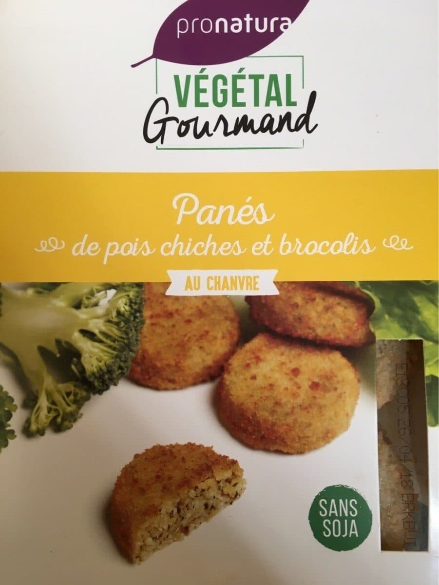 Pronatura Végétal Gourmand Panés de pois chiches et brocolis packshot