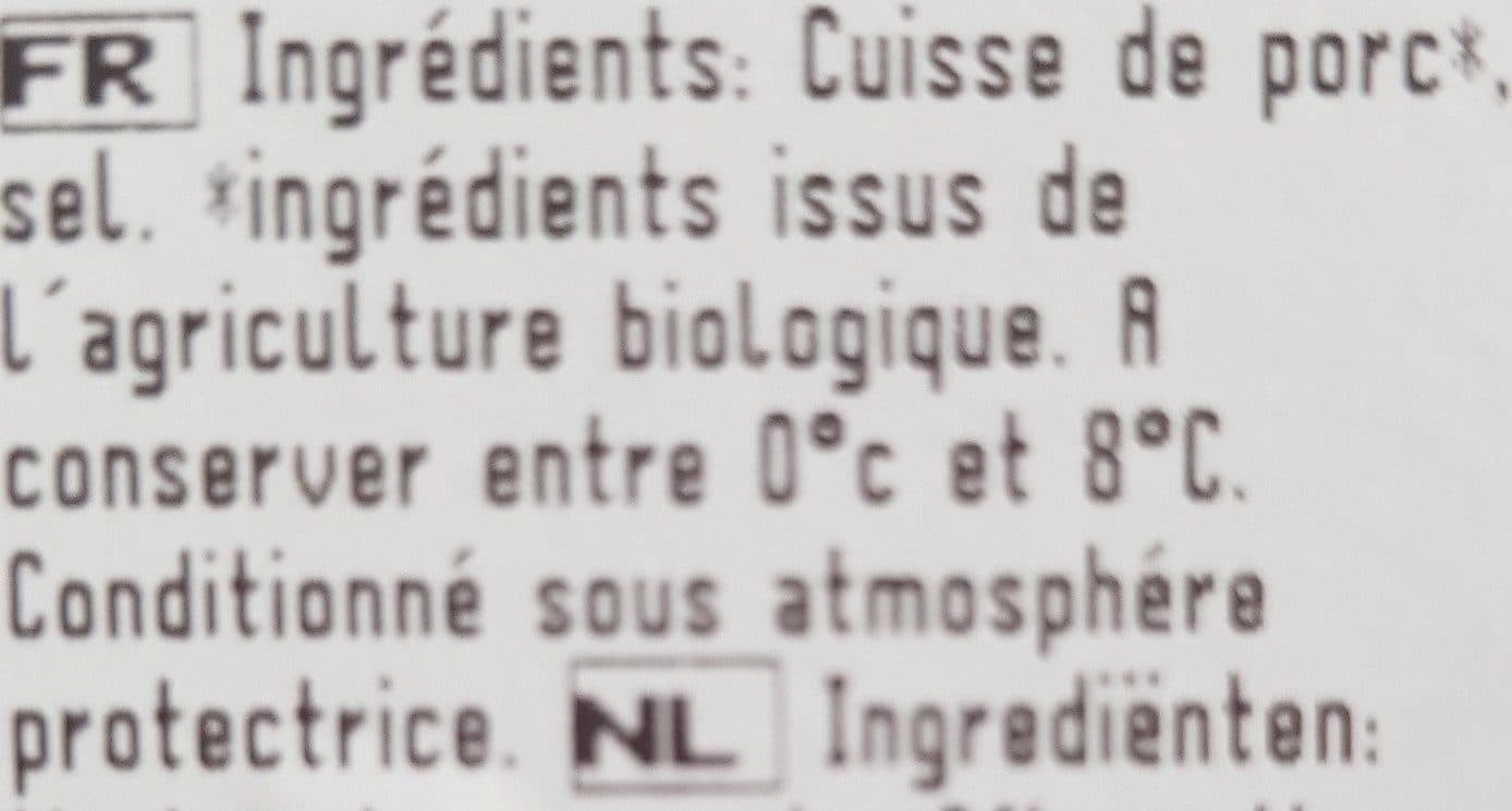 Via Bio Jambon de Parme packshot