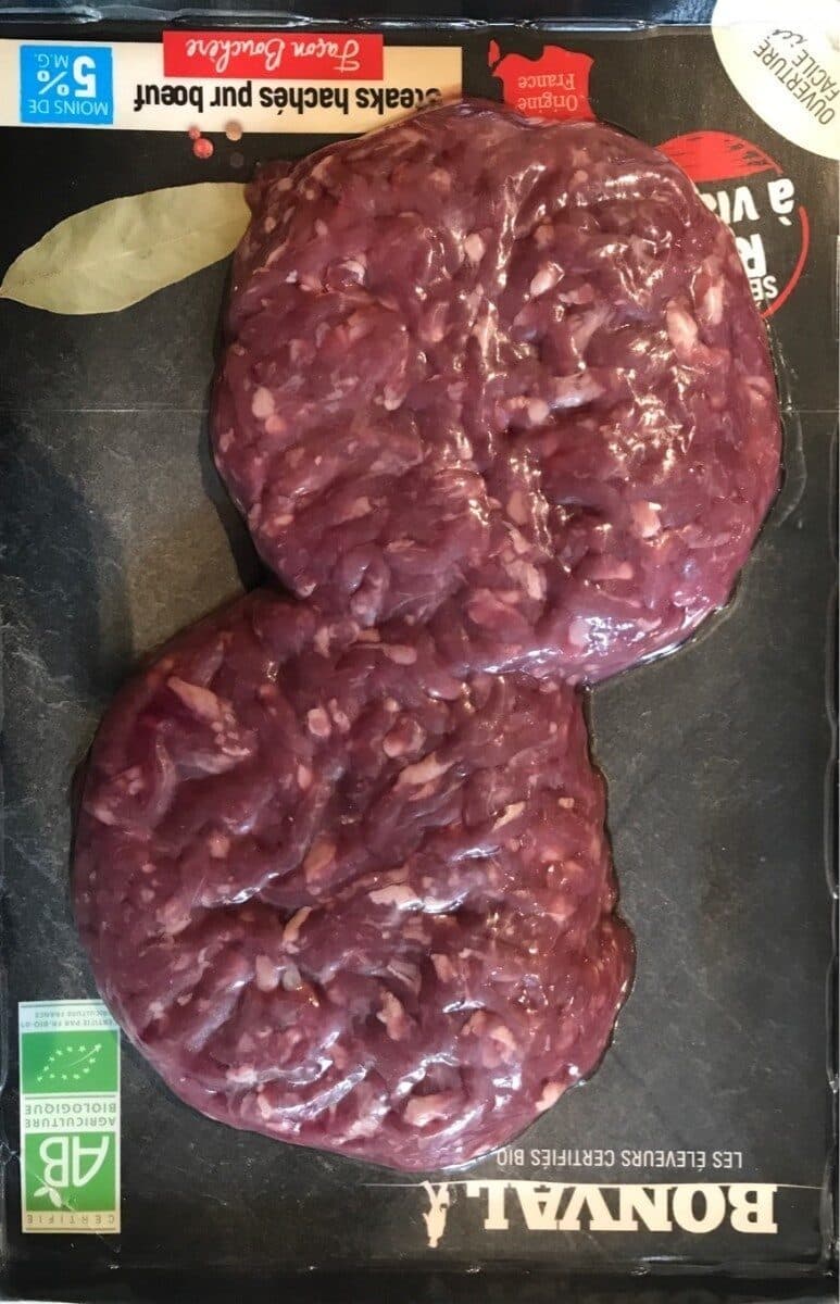 Bonval Steaks hachés pur boeuf packshot