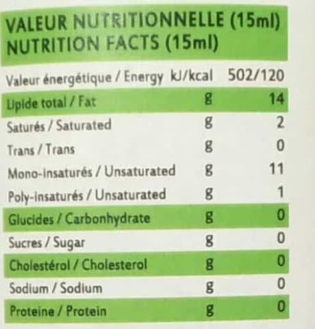 Glutee Free Huile d'Olive Vierge Extra packshot