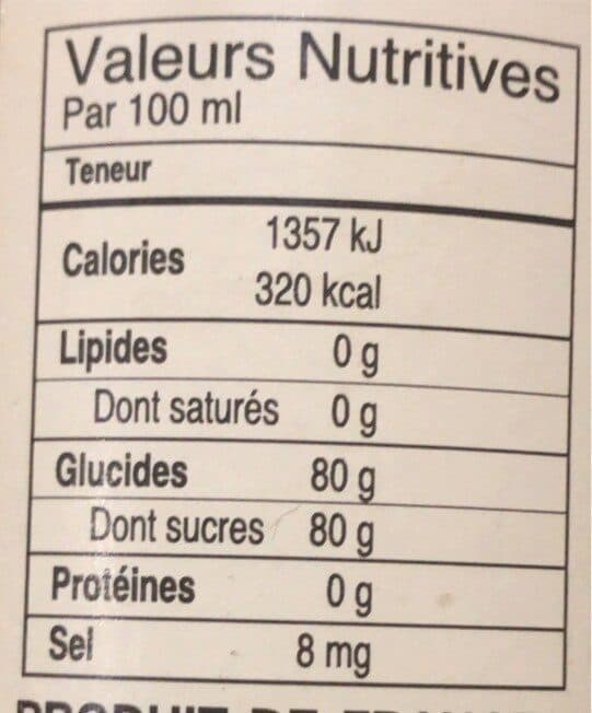 Open Food Facts Sirop de rose packshot