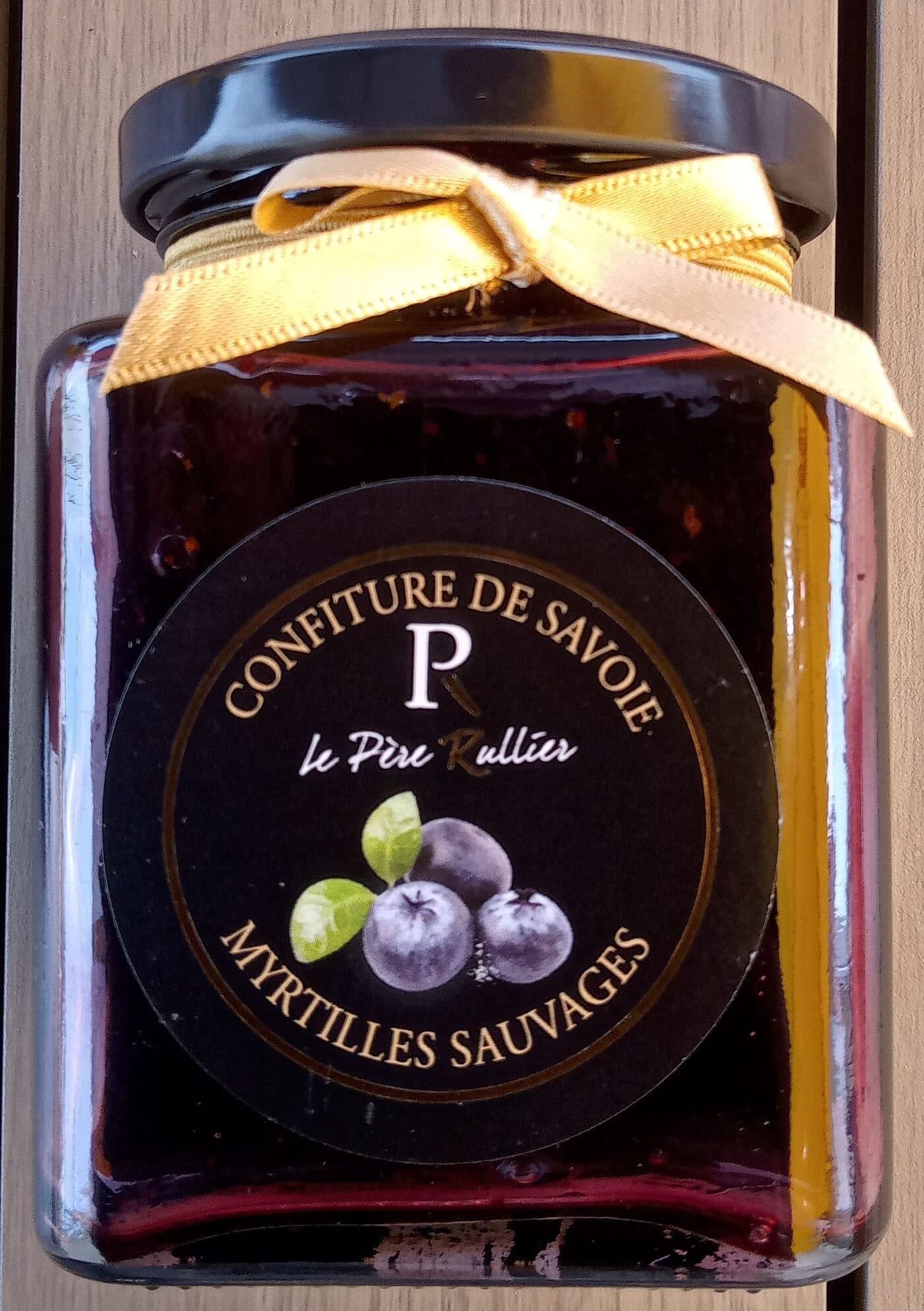Le Père Rullier Confiture de Myrtilles sauvages packshot