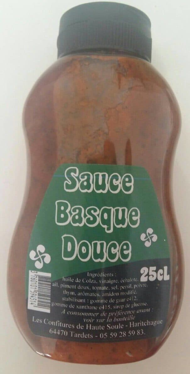 Les Confitures de Haute Soule Sauce basque douce packshot