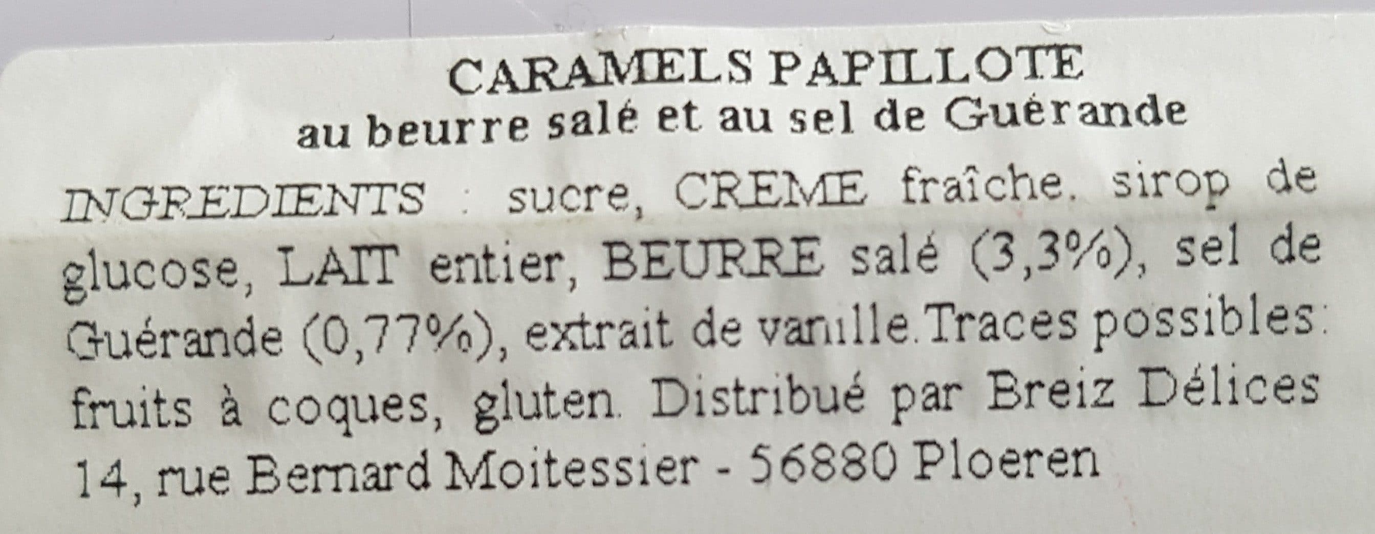 Caramel De Bretagne Caramel papillote au beurre salé et au sel de Guérande packshot