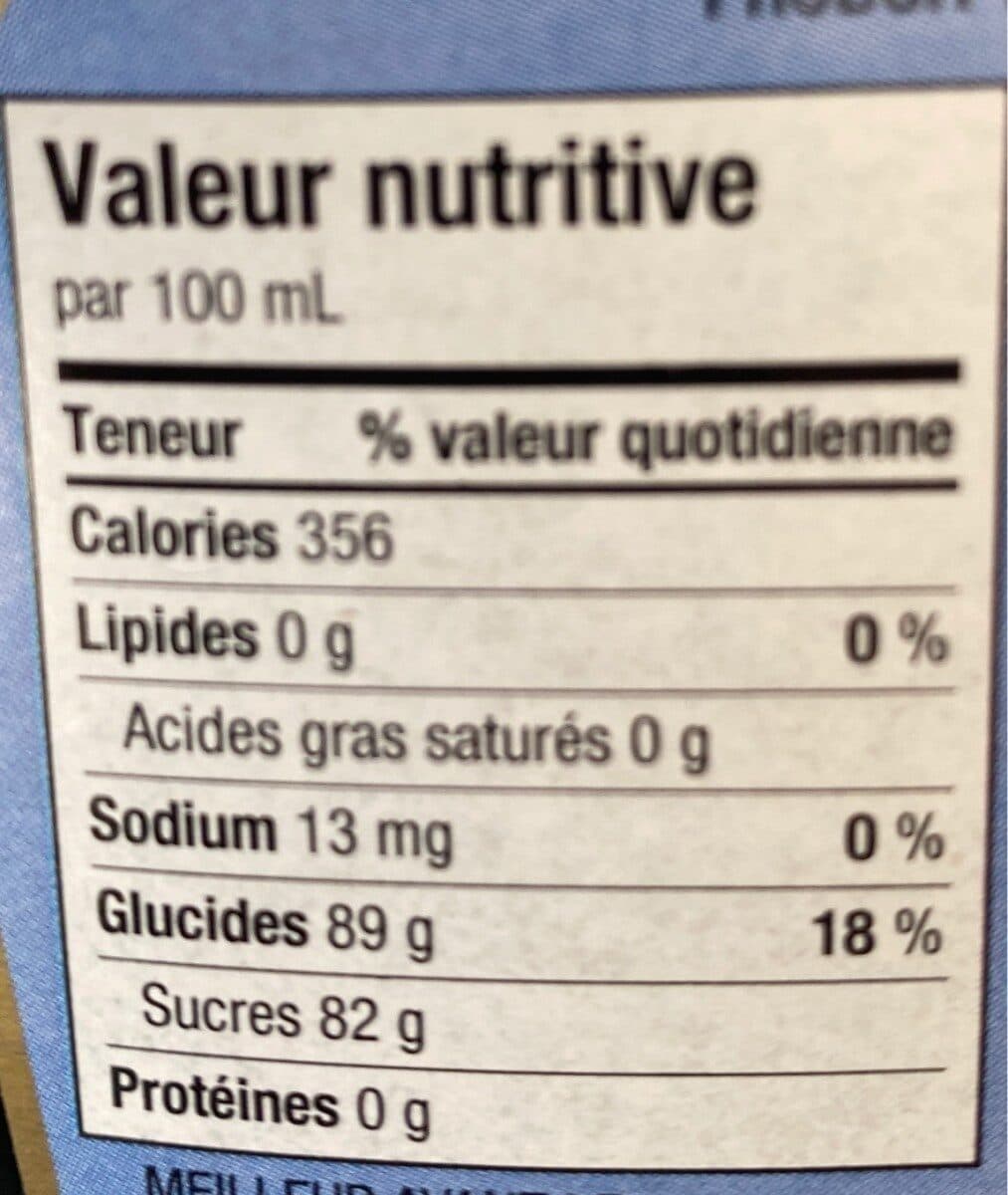 Open Food Facts Sirop de bleuet du lac st-jean packshot