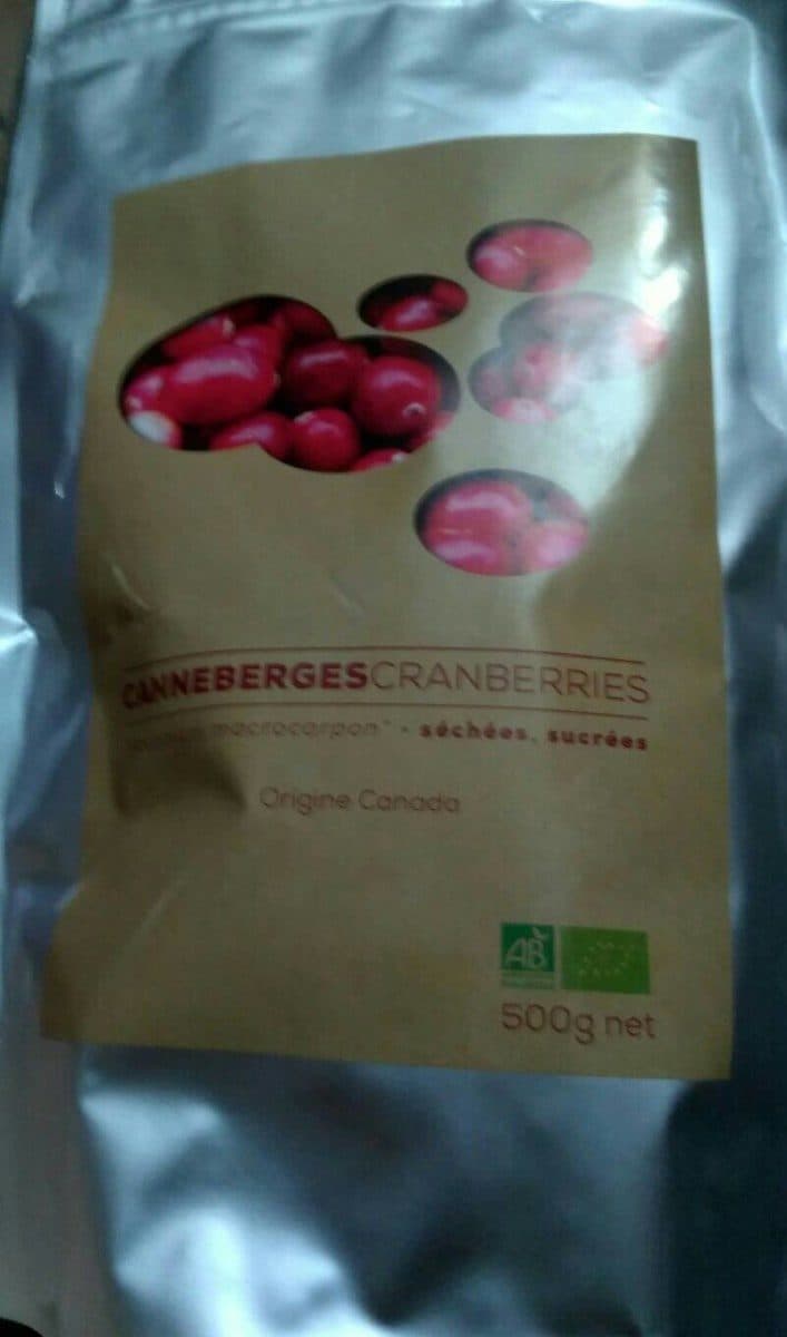 Open Food Facts Canneberges Sechees sucrées packshot