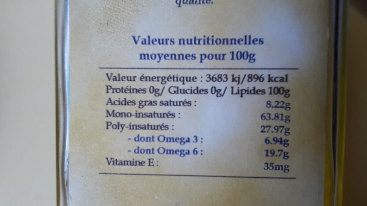 Open Food Facts Huile de colza "Fleurisse" packshot