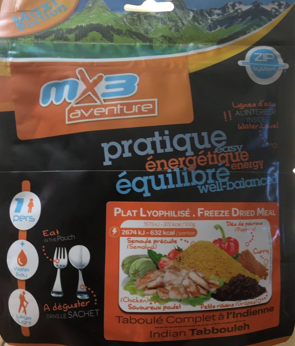 MX3 Aventure Taboulé complet à l'indienne packshot
