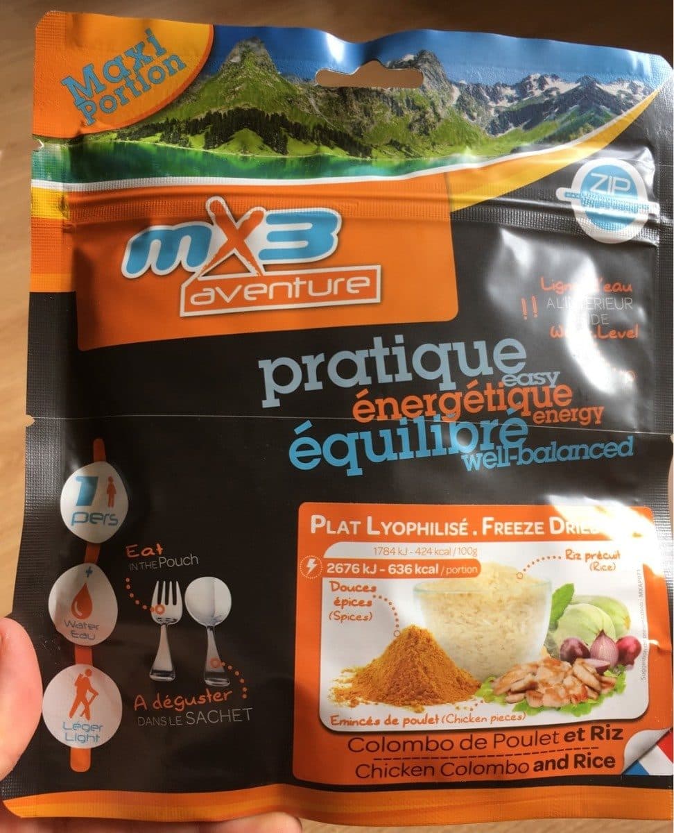 MX3 Colombo de poulet et riz packshot