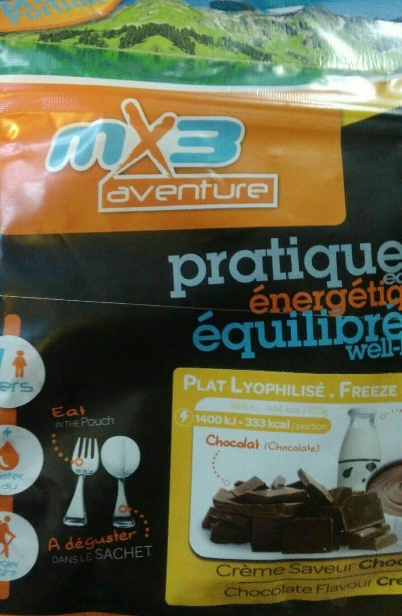 MX3 Crème saveur chocolat lyophilisée packshot