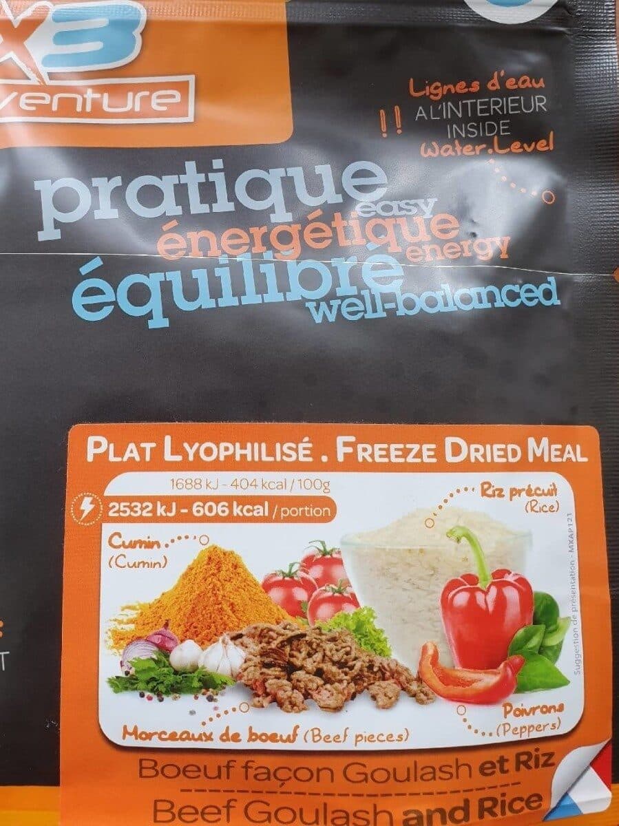 MX3 Bœuf façon Goulash et Riz packshot