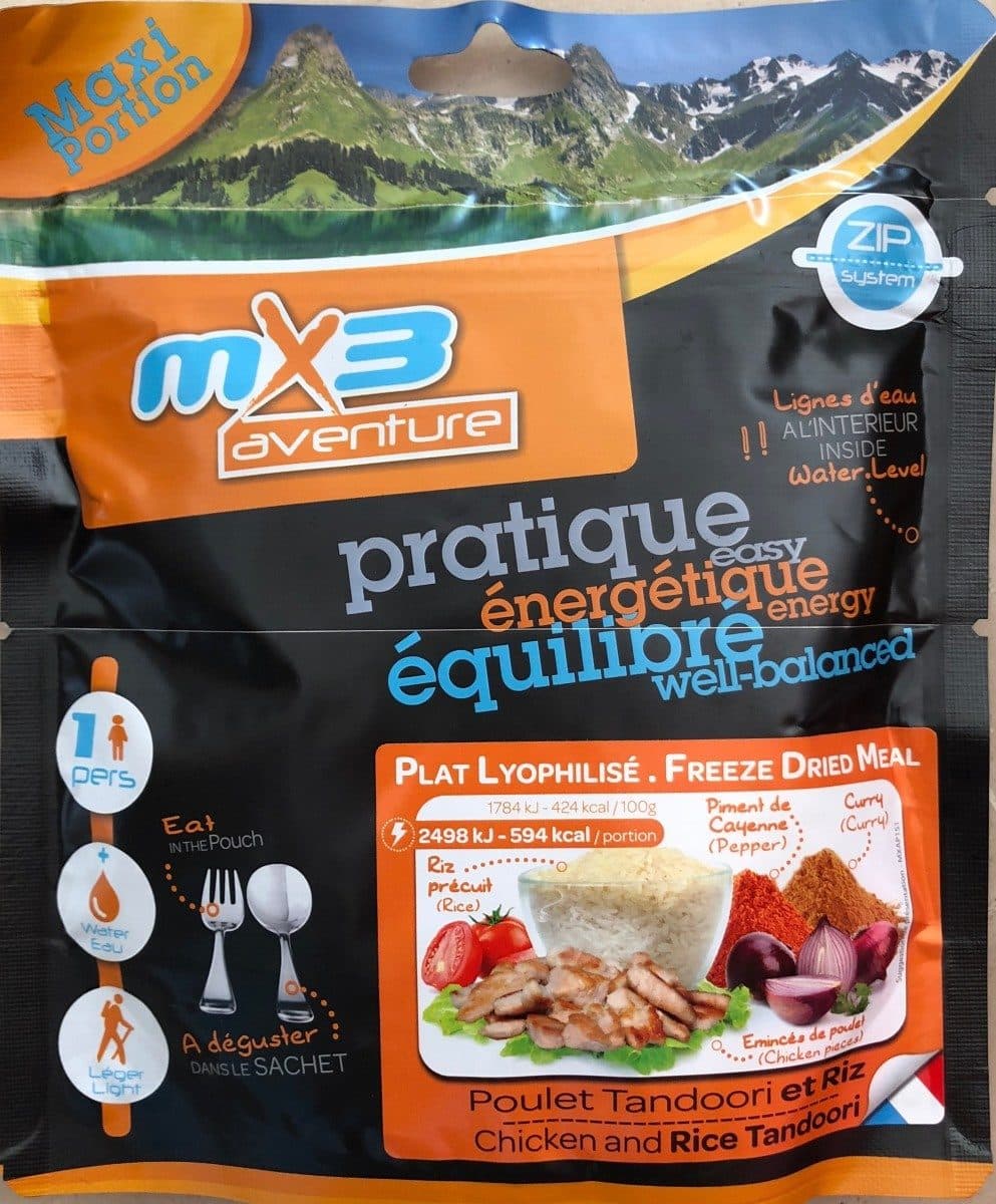 MX3 Poulet Tandoori et Riz packshot
