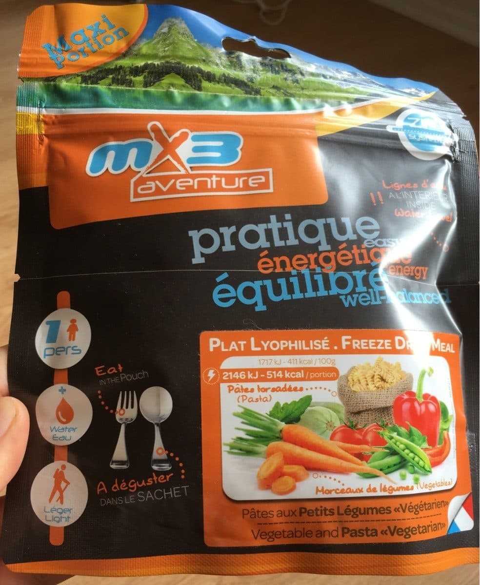 MX3 Pâtes aux petits légumes "Végétarien" packshot