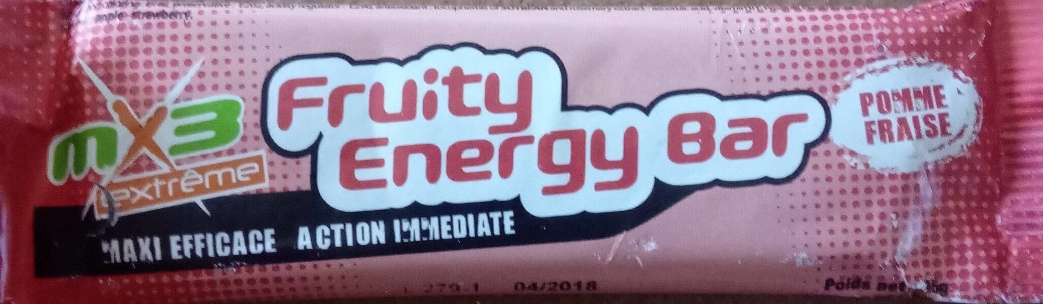 MX3 Fruity energy bar packshot