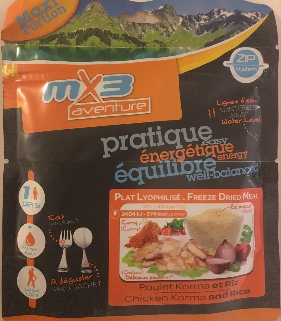 MX3 Poulet Korma et riz packshot