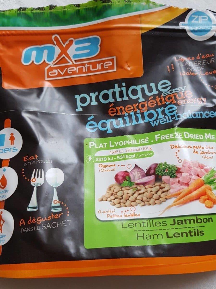 MX3 Repas lyophilisé packshot