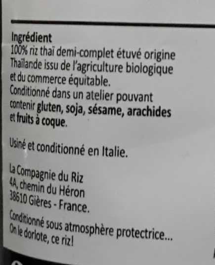 Autour du riz Riz Thaï demi-complet packshot