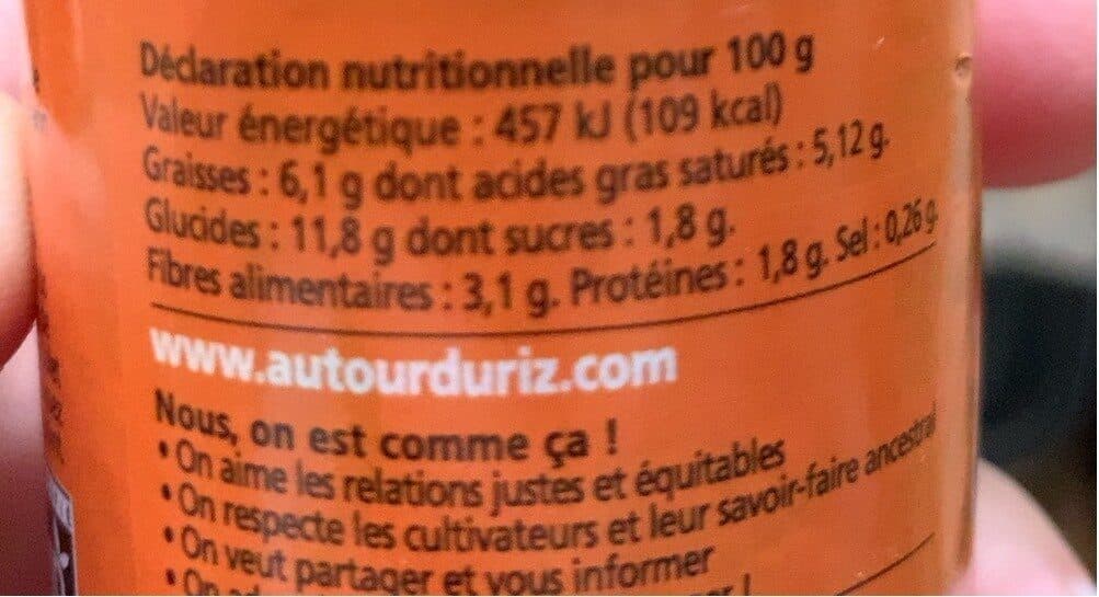 Autour du riz Pâte de curcuma biologique packshot