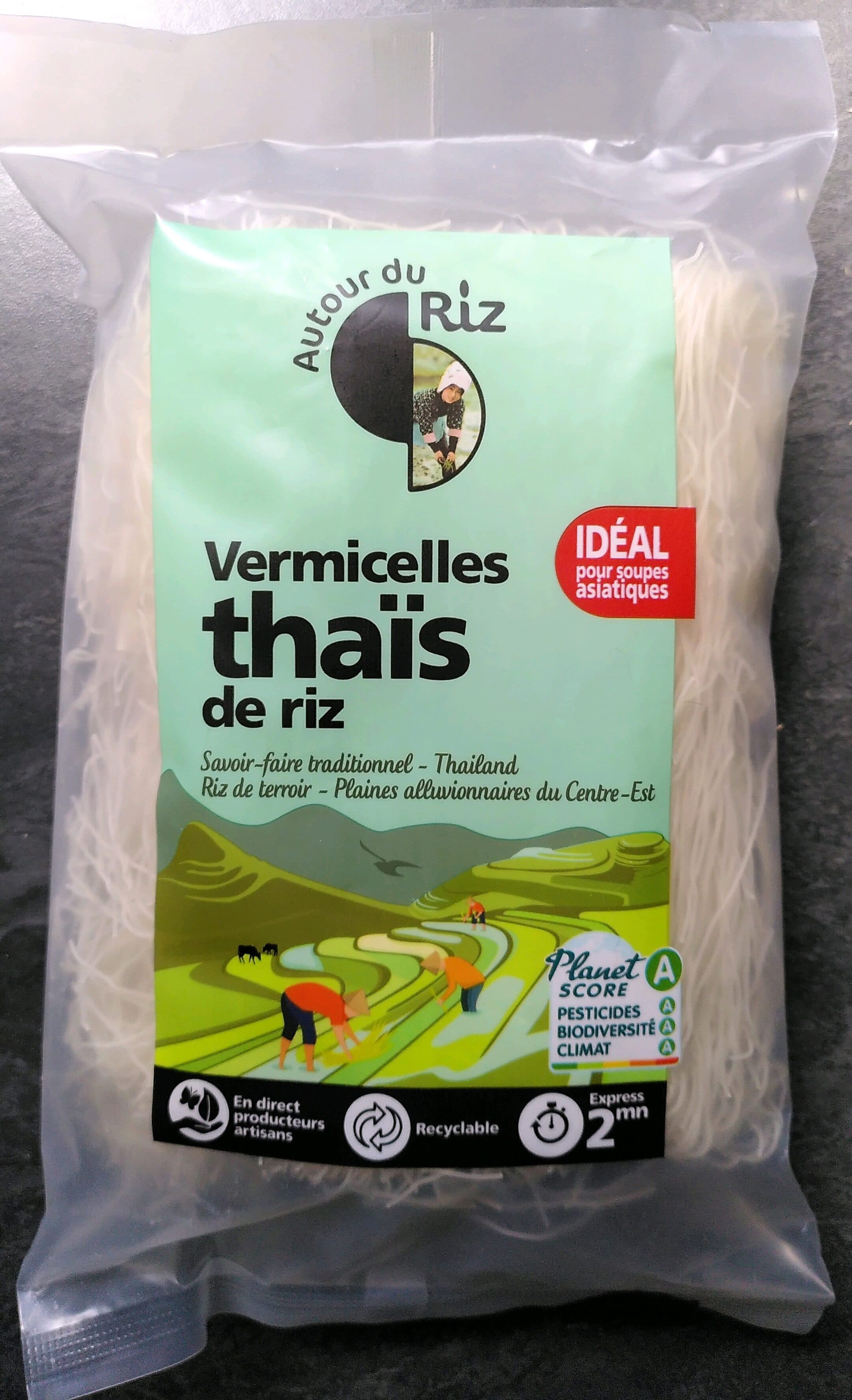 Autour du riz Vermicelles thaïs de riz packshot