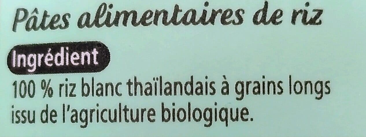 Autour du riz Vermicelles thaïs de riz packshot
